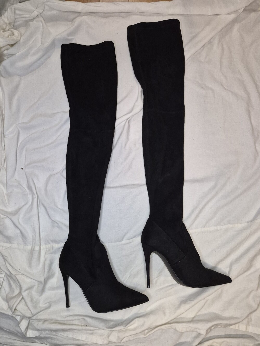 Steve Madden Dominique Black OTK Boots Size 8.5